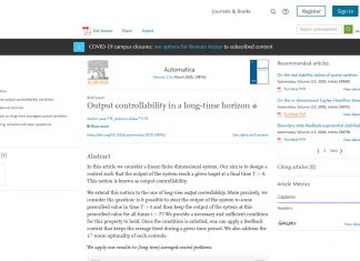 Znanstveni rad prof. dr. sc. Martina Lazara obavljen u časopisu Automatica