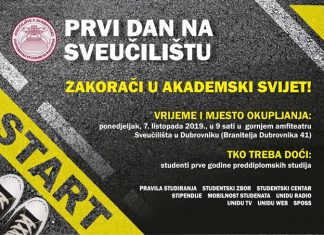 Prvi dan na Sveučilištu