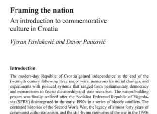 Sociocultural and ideological determinants of memory culture in Croatian society