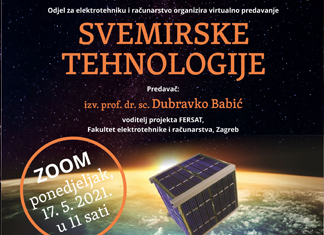 Virtualno predavanje Svemirske tehnologije 17.5.2021. u 11 sati