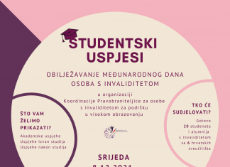 Online stručni skup “Studentski uspjesi” povodom Međunarodnog dana osoba s invaliditetom