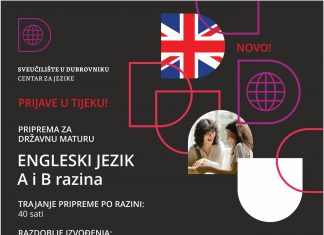 Na Sveučilištu u Dubrovniku u tijeku prijave za pripreme za državnu maturu iz engleskog jezika