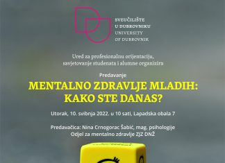 Interaktivno predavanje “Mentalno zdravlje mladih: kako ste danas?”