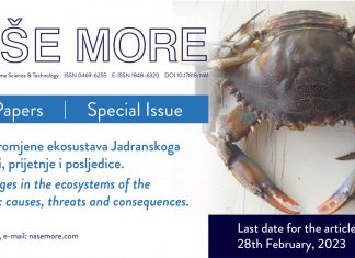 Poziv za dostavu radova – posebno izdanje časopisa Naše more