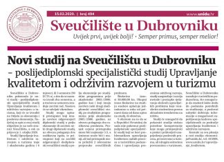 Novi studij na Sveučilištu u Dubrovniku