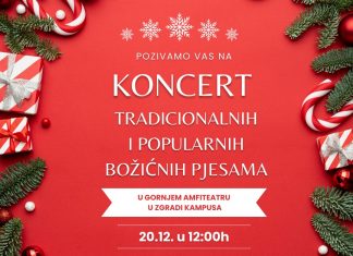 Koncert tradicionalnih i popularnih božićnih pjesama