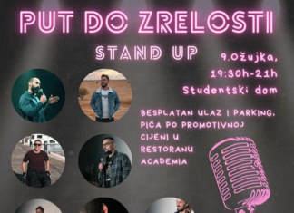 Večer smijeha i dobre zabave uz stand up komediju ‘Put do zrelosti’