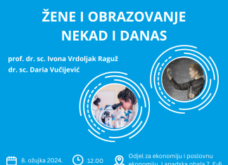 NAJAVA PREDAVANJA „Žene i obrazovanje – nekad i danas“
