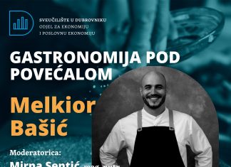 ”Gastronomija pod povećalom” s chefom Melkiorom Bašićem na Odjelu za ekonomiju i poslovnu ekonomiju