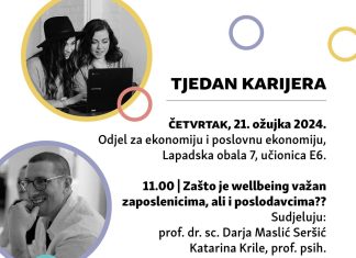 Najava predavanja ‘Zašto je wellbeing važan zaposlenicima, ali i poslodavcima?’