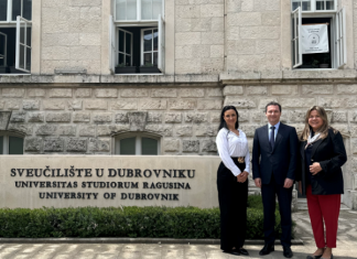 Francuski veleposlanik u Hrvatskoj Fabien Fieschi posjetio Sveučilište u Dubrovniku