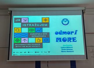 Učenicima Ekonomske i trgovačke škole u Dubrovniku održana radionica „odmori MORE“ u okviru Projekta Blue-Connect 2.0 i Europske noći istraživača