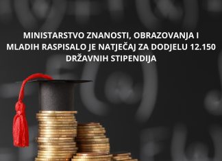 Natječaj za dodjelu državnih stipendija za akademsku 2024./2025. godinu studentima u redovitom statusu koji studiraju na visokim učilištima u RH