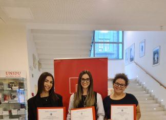 Certificates awarded to Faculty of Media and Public relations students for participation in the Global Learning Experience program