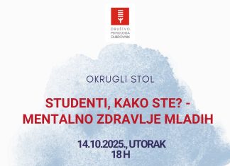 Okrugli stol „Studenti, kako ste? – Mentalno zdravlje mladih“ povodom Svjetskog dana mentalnog zdravlja