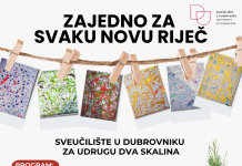 ‘ZAJEDNO ZA SVAKU NOVU RIJEČ’ Kreće humanitarna akcija Sveučilišta u Dubrovniku