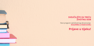 Sveučilište u Dubrovniku pokreće program „Sveučilište za treću životnu dob“