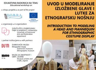 Edukativna radionica o modeliranju izložbenih lutaka za etnografsku nošnju na Sveučilištu u Dubrovniku
