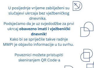 Obvezno je imati vježbenički dnevnik uz svjedodžbe za prvi ukrcaj!
