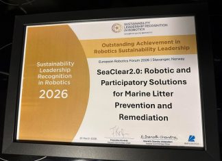 SeaClear 2.0 Recognized for Contribution to Sustainable Robotics at the European Robotics Forum 2026
