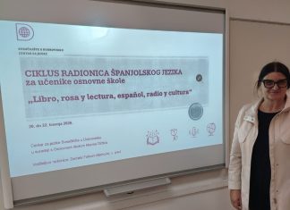 Centar za jezike organizirao ciklus radionica španjolskog jezika „Libro, rosa y lectura, español, radio y cultura“ u suradnji s Osnovnom školom Marina Držića