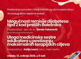 Predavanje i Dan zdravlja povodom Međunarodnog dana sestrinstva i Hrvatskog dana šećerne bolesti