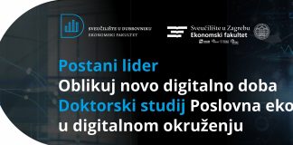 Natječaj za upis studenata sedme generacije doktorskog studija Poslovna ekonomija u digitalnom okruženju