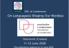 9th International Pedagogic and Linguistic ERL conference ON LANGUAGE(S) SHAPING OUR WORLD(S)