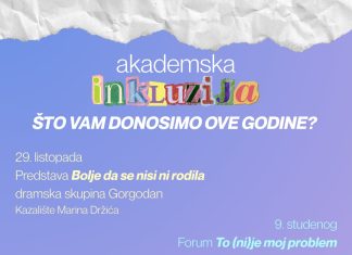 Akademska inkluzija 2026: nastavak studentskog projekta o jednakim mogućnostima u visokom obrazovanju
