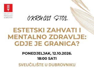 Okrugli stol ‘Estetski zahvati i mentalno zdravlje: gdje je granica?’ povodom Svjetskog dana mentalnog zdravlja